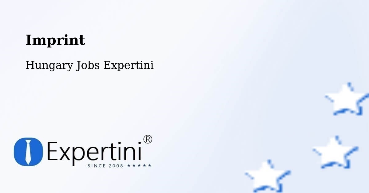 Imprint – Kaszaper - Hungary Jobs Expertini